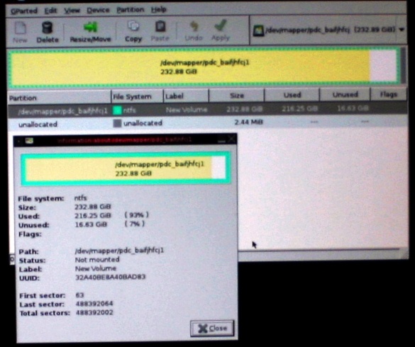 Using Gparted To Restore A Corrupt Ssd Ntfs Partition Bayreviews Using Gparted To Restore A Corrupt Ssd Ntfs Partition Bayreviews